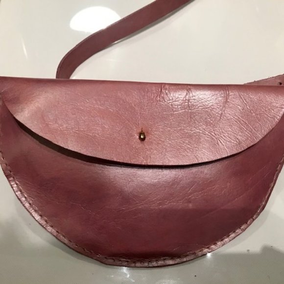 Pink Leather waistbag - Picture 2 of 2